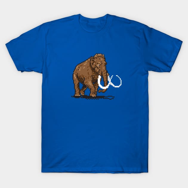 Prehistoric Pixels - Mammoth T-Shirt by TeeBC